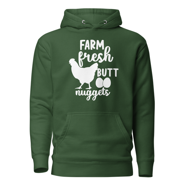 Farm Fresh Butt Nuggets Unisex Hoodie