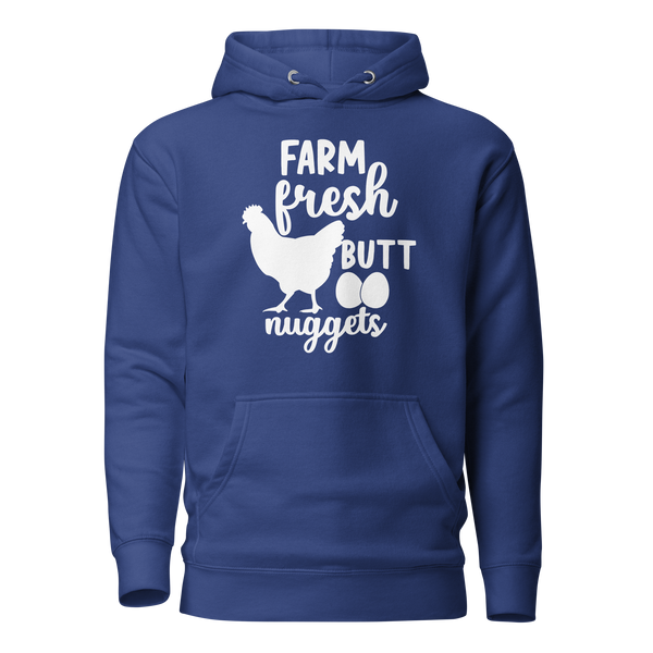 Farm Fresh Butt Nuggets Unisex Hoodie
